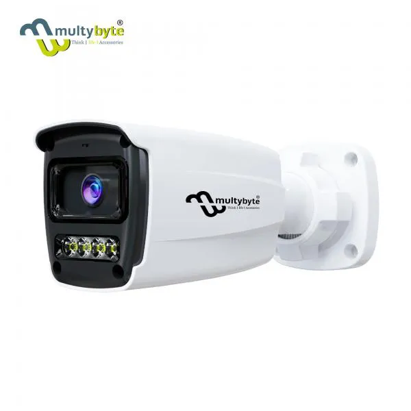 Multybyte Bullet Camera 3MP IP Camera (Outdoor) | Smart Bullet Camera,Motion Detection | Color View | 3MP Low Illumination CMOS Image Sensor