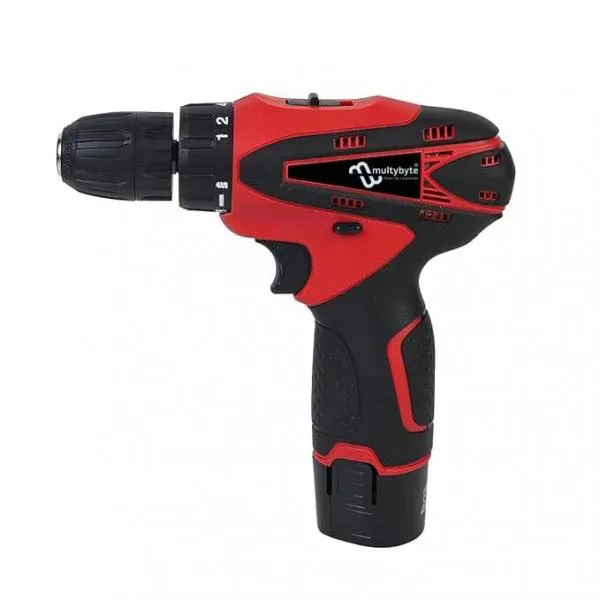 Multybyte Cordless Drill Machine  | Variable Speed Trigger Switch (Without Bit) | Reversible Drill Machine Driver